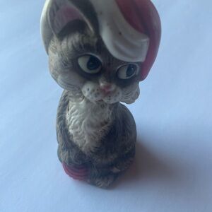 Christmas Cat Bell Charming Brown and White